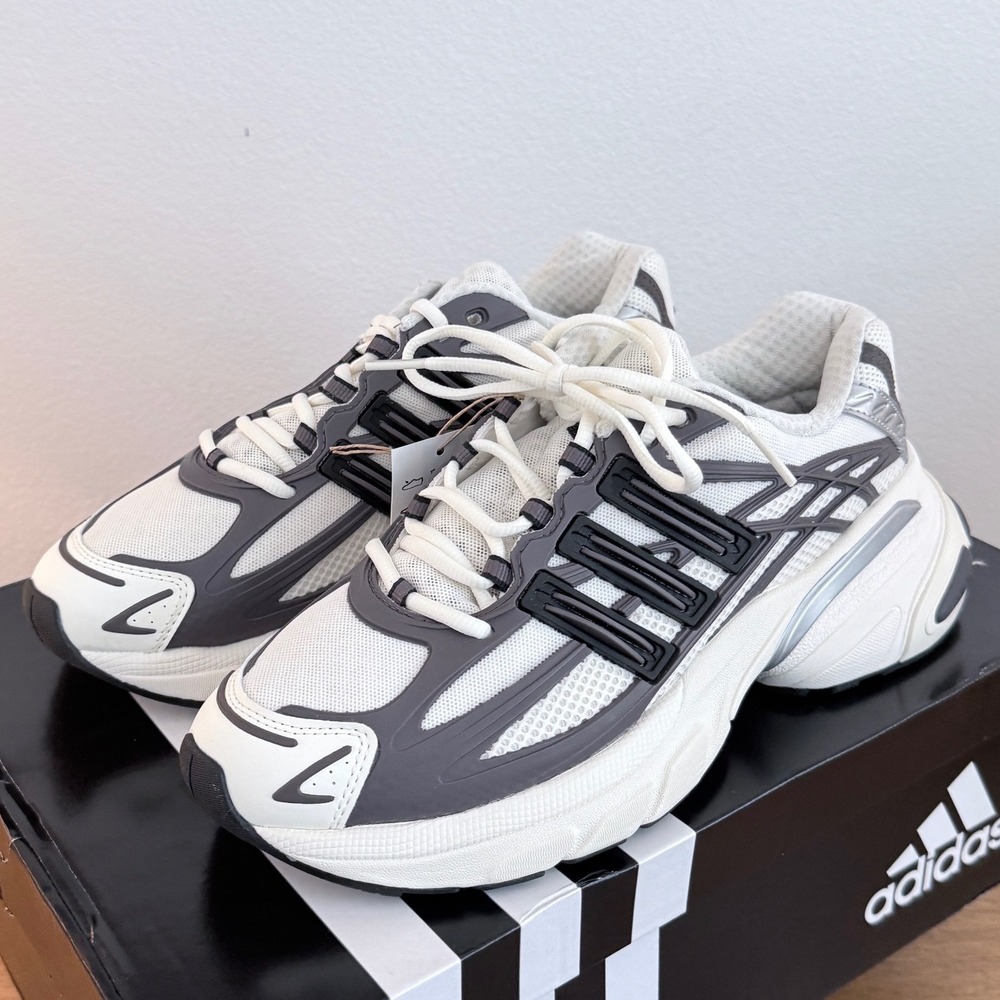 Adidas Adistar XLG 2.0 Mens White Grey Athletic Running Shoes IG8845 8.5